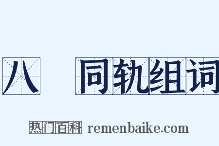 八纮同轨组词是什么意思的图片